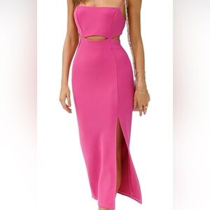 Just Quella Pink Midi Dress